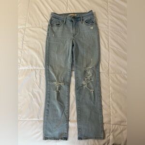 Women's high rise straight crop LEVI jeans